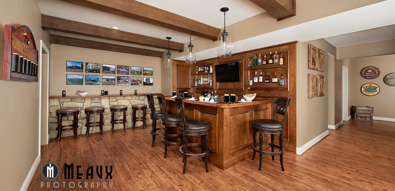 build an irish pub in your basement | grace thomas design